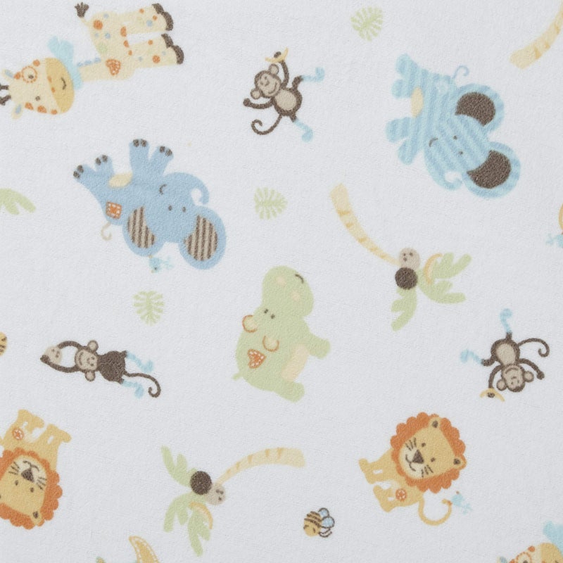 Trend Lab Jungle Friends Deluxe Flannel Changing Pad Cover - Image 4